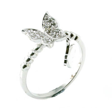 China Wholesale jóias nupcial de imitação como Wedding Love Gift 925 prata esterlina jóias Fashion Finger Ring (R10360)